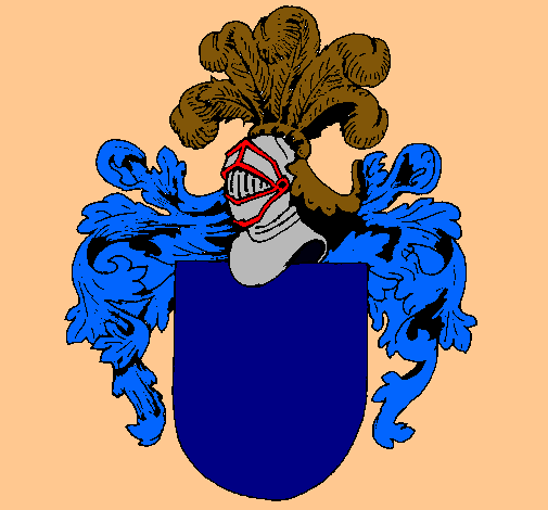 Escudo de armas y casco