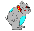 Dibujo Bulldog inglés pintado por raul