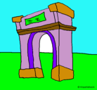 Dibujo Arco de triunfo pintado por claudiadiazbueno