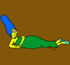 Dibujo Marge pintado por aya