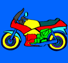 Dibujo Motocicleta pintado por mario