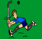 Dibujo Jugador de hockey sobre hierba pintado por mikillosco