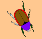 Dibujo Escarabajo pintado por lqura