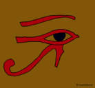 Dibujo Ojo Horus pintado por LILIPOP