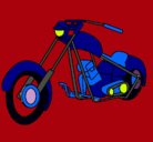 Dibujo Moto pintado por PauLyLL