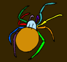 Dibujo Araña venenosa pintado por sebastian