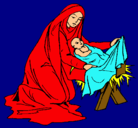 Dibujo Nacimiento del niño Jesús pintado por aycelnathali