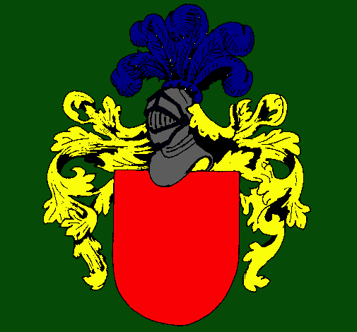 Escudo de armas y casco