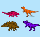 Dibujo Dinosaurios de tierra pintado por pipi