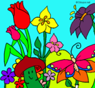 Dibujo Fauna y flora pintado por dora