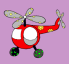 Dibujo Helicóptero adornado pintado por ian