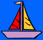 Dibujo Barco velero pintado por daniel