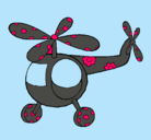 Dibujo Helicóptero adornado pintado por lourdesbelen