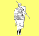 Dibujo Soldado romano pintado por manolo