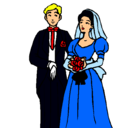 Dibujo Marido y mujer III pintado por anita
