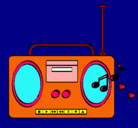 Dibujo Radio cassette 2 pintado por ISAAC