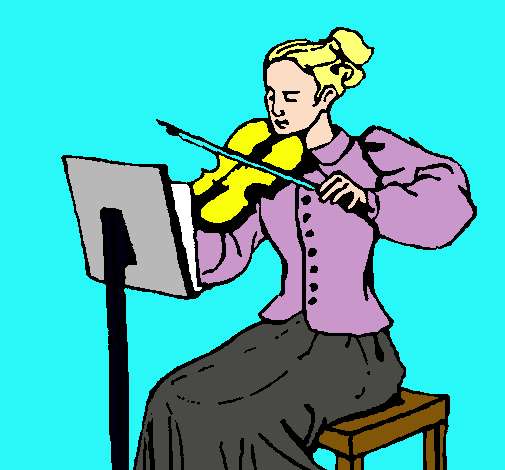 Dama violinista