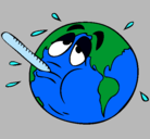 Dibujo Calentamiento global pintado por fabiana
