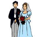 Dibujo Marido y mujer III pintado por paola