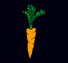 Dibujo zanahoria pintado por max