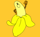 Dibujo Banana pintado por ale