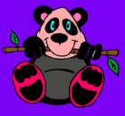 Dibujo Oso panda pintado por ANDREA
