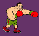 Dibujo Boxeador pintado por btel
