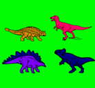 Dibujo Dinosaurios de tierra pintado por Tomas