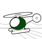 Dibujo Helicóptero pequeño pintado por yiyi