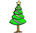 Dibujo Árbol de navidad II pintado por homa