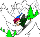 Dibujo Esquiador pintado por hernanvicente