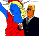 Dibujo Estados Unidos de América pintado por mariajose