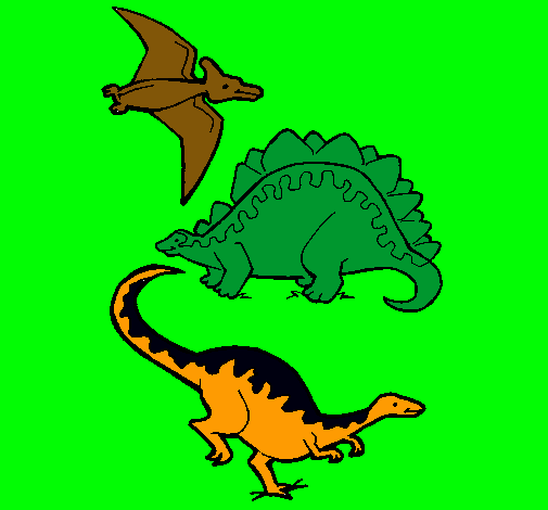 Tres clases de dinosaurios