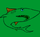 Dibujo Tiburón pintado por paolo