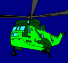 Dibujo Helicóptero al rescate pintado por pym