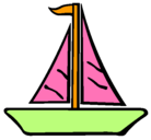 Dibujo Barco velero pintado por giselvaldebenitoramos