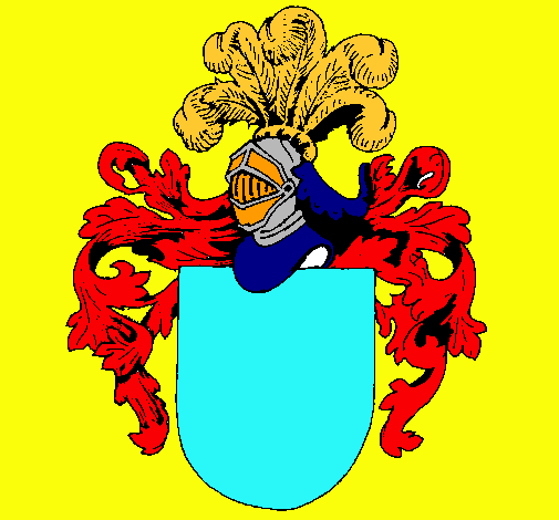 Escudo de armas y casco