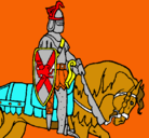 Dibujo Caballero a caballo pintado por brian