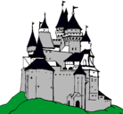 Dibujo Castillo medieval pintado por eloy