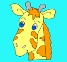 Dibujo Cara de jirafa pintado por kokito