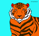 Dibujo Tigre pintado por pocajonta