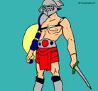 Dibujo Gladiador pintado por chuy