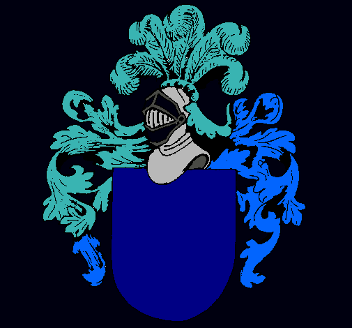 Escudo de armas y casco