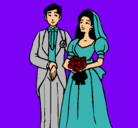 Dibujo Marido y mujer III pintado por j m