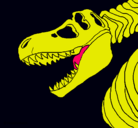Dibujo Esqueleto tiranosaurio rex pintado por CARMENBARRON