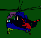 Dibujo Helicóptero al rescate pintado por eric
