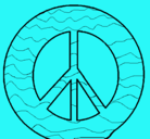 Dibujo Símbolo de la paz pintado por INGRID