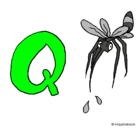 Dibujo Mosquito pintado por Q