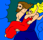 Dibujo El rapto de Perséfone pintado por david