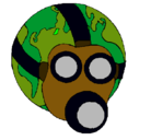 Dibujo Tierra con máscara de gas pintado por EnderUrdaneta